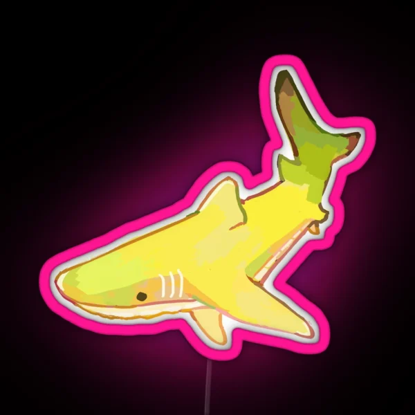 Banana Shark RGB Neon Sign