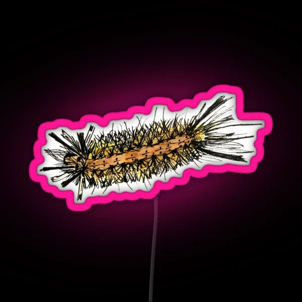 Banded Tussock Moth RGB Neon Sign
