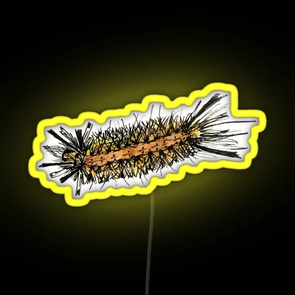 Banded Tussock Moth RGB Neon Sign