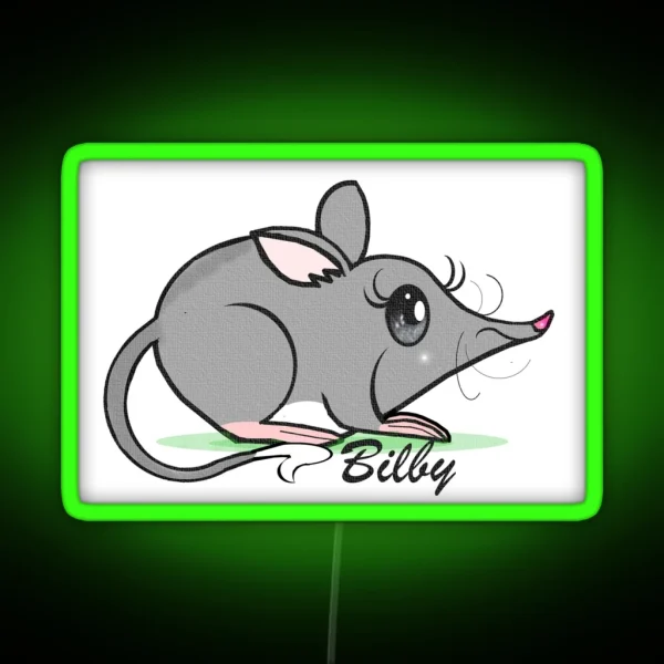 Bandicoot Bilby RGB Neon Sign