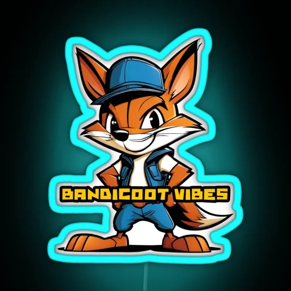 Bandicoot Vibes RGB Neon Sign
