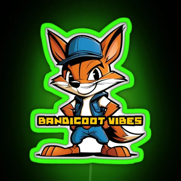 Bandicoot Vibes RGB Neon Sign