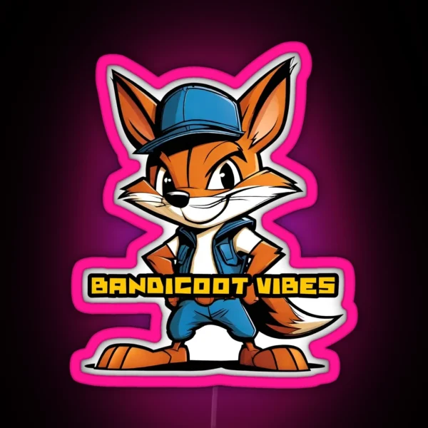 Bandicoot Vibes RGB Neon Sign