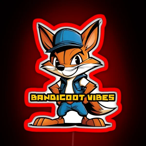 Bandicoot Vibes RGB Neon Sign
