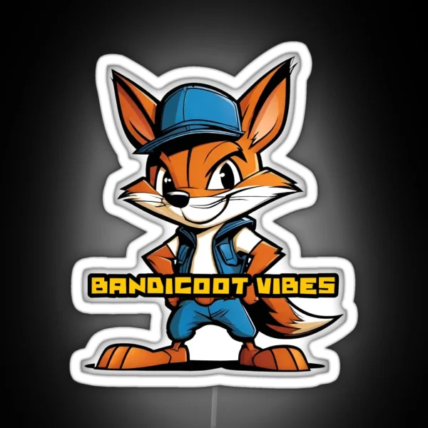 Bandicoot Vibes RGB Neon Sign