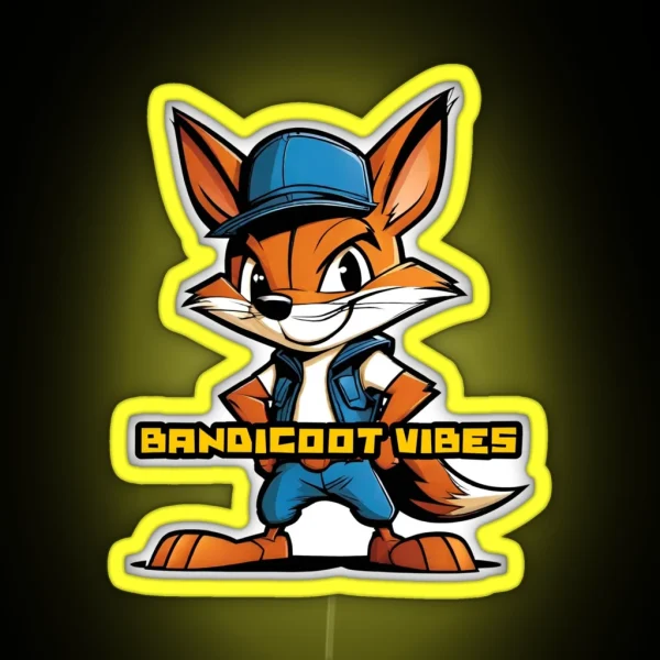 Bandicoot Vibes RGB Neon Sign