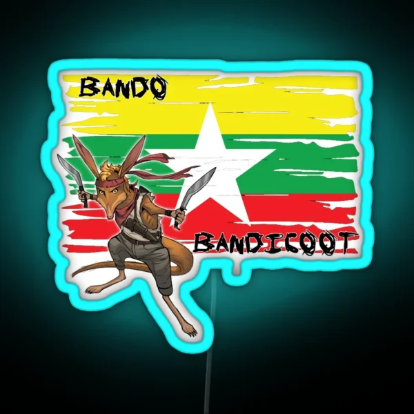 Bando Bandicoot Pride Of Myanmar RGB Neon Sign