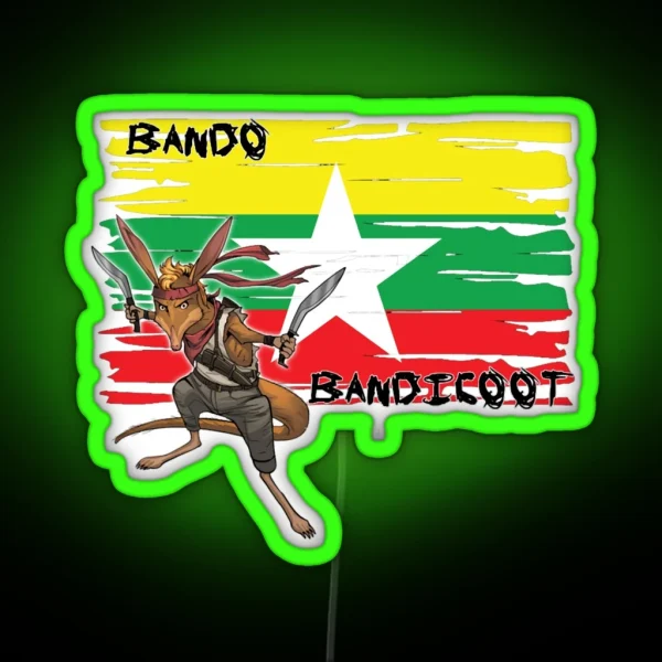 Bando Bandicoot Pride Of Myanmar RGB Neon Sign