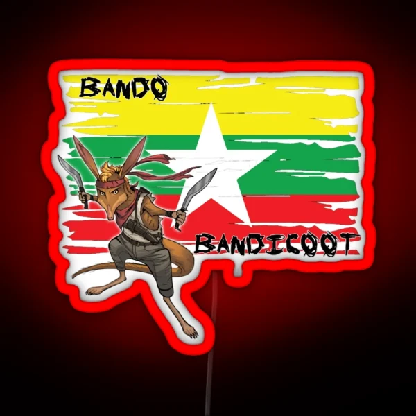 Bando Bandicoot Pride Of Myanmar RGB Neon Sign