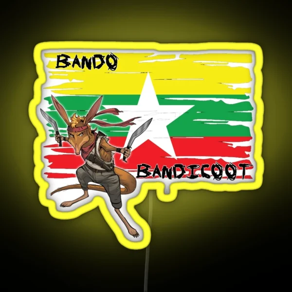 Bando Bandicoot Pride Of Myanmar RGB Neon Sign