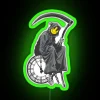 Banksy Grim Reaper Clock RGB Neon Sign - Image 3