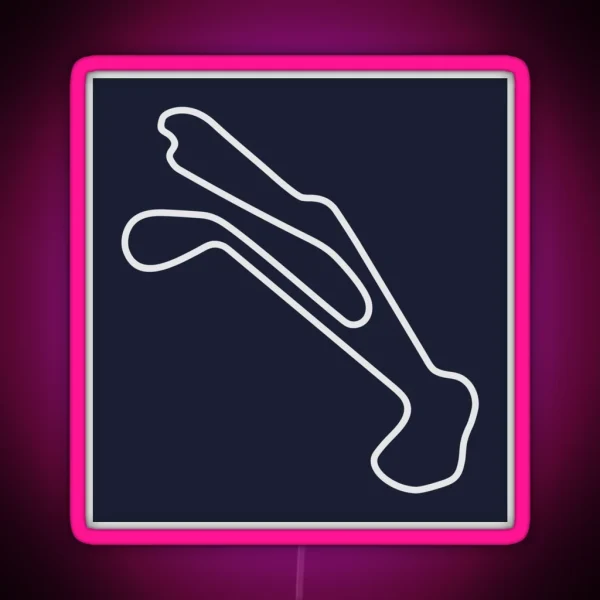 Barber Motorsports Park Outline RGB Neon Sign