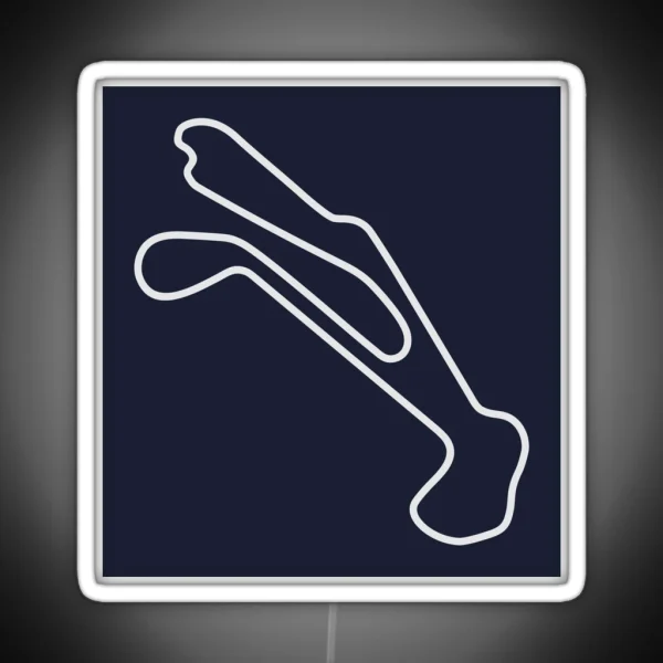 Barber Motorsports Park Outline RGB Neon Sign