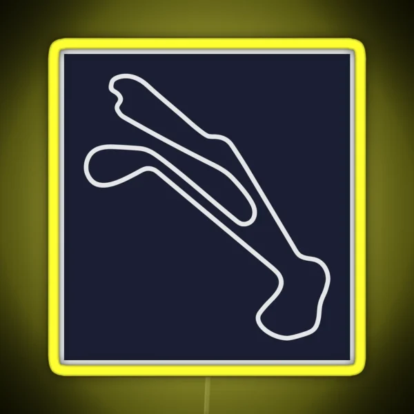 Barber Motorsports Park Outline RGB Neon Sign