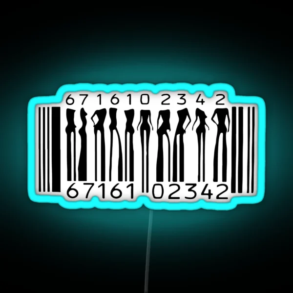 Barcode RGB Neon Sign