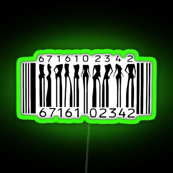 Barcode RGB Neon Sign