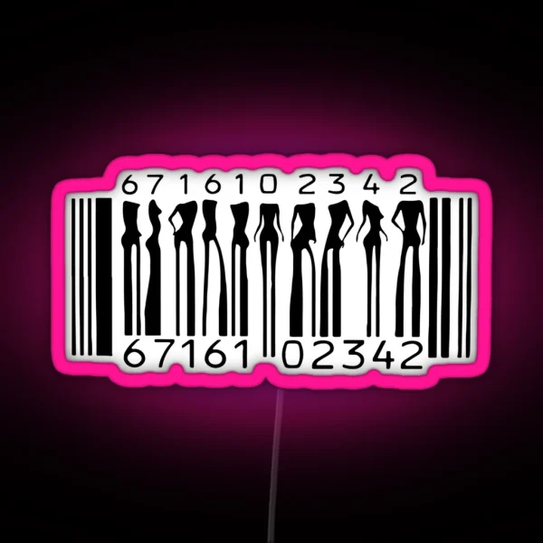 Barcode RGB Neon Sign