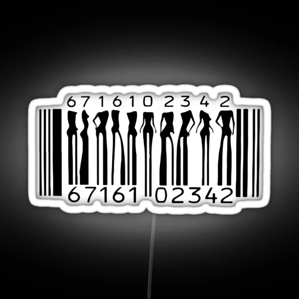 Barcode RGB Neon Sign