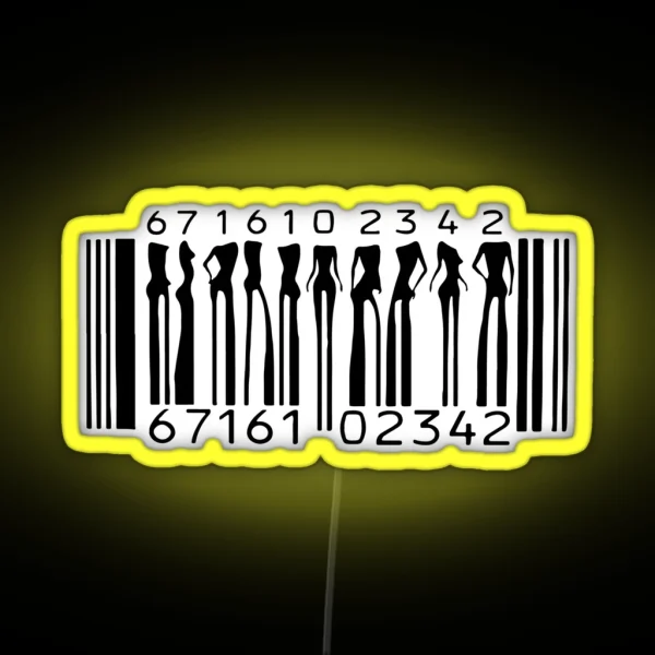 Barcode RGB Neon Sign