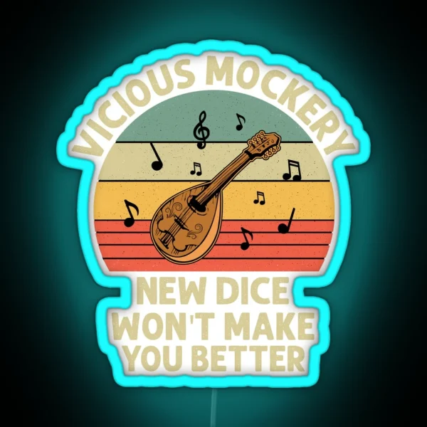 Bard Vicious Mockery RGB Neon Sign