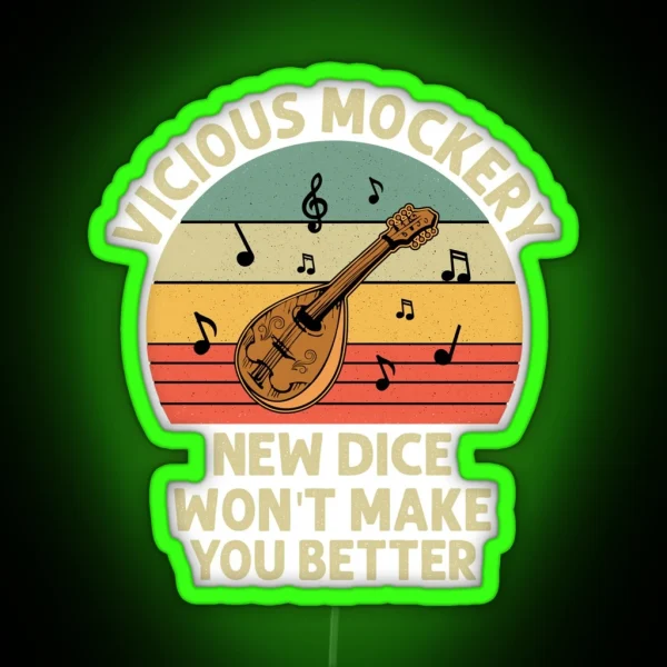 Bard Vicious Mockery RGB Neon Sign