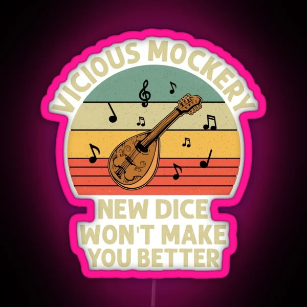Bard Vicious Mockery RGB Neon Sign