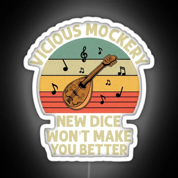 Bard Vicious Mockery RGB Neon Sign