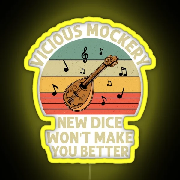 Bard Vicious Mockery RGB Neon Sign