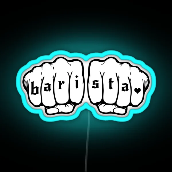 Barista Fists RGB Neon Sign