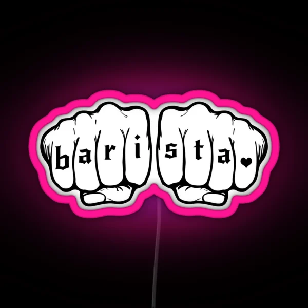 Barista Fists RGB Neon Sign