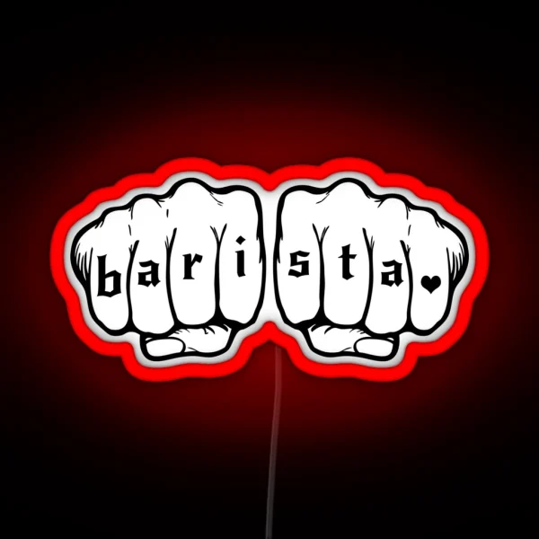 Barista Fists RGB Neon Sign