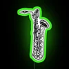 Baritone Saxophone RGB Neon Sign - Image 4