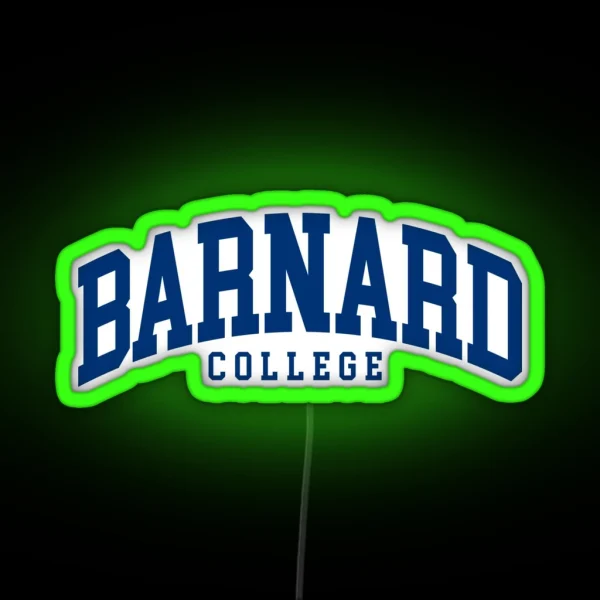 Barnard College Font Curved RGB Neon Sign