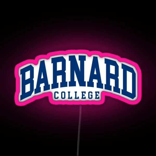 Barnard College Font Curved RGB Neon Sign