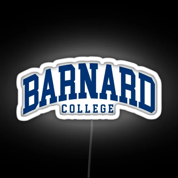 Barnard College Font Curved RGB Neon Sign