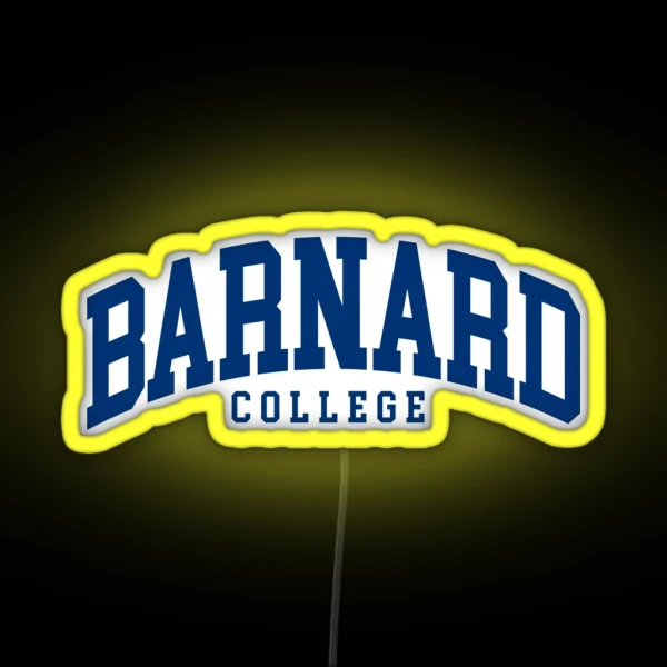Barnard College Font Curved RGB Neon Sign