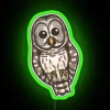 Barred Owl RGB Neon Sign - Image 3