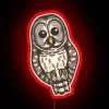 Barred Owl RGB Neon Sign