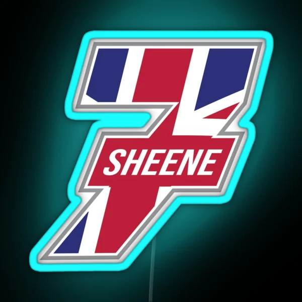 Barry Sheene 7 Motorbike Motorcycle Reider RGB Neon Sign