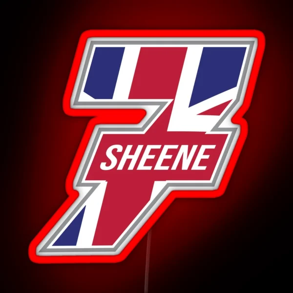 Barry Sheene 7 Motorbike Motorcycle Reider RGB Neon Sign