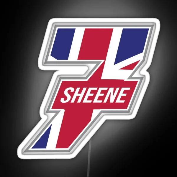 Barry Sheene 7 Motorbike Motorcycle Reider RGB Neon Sign