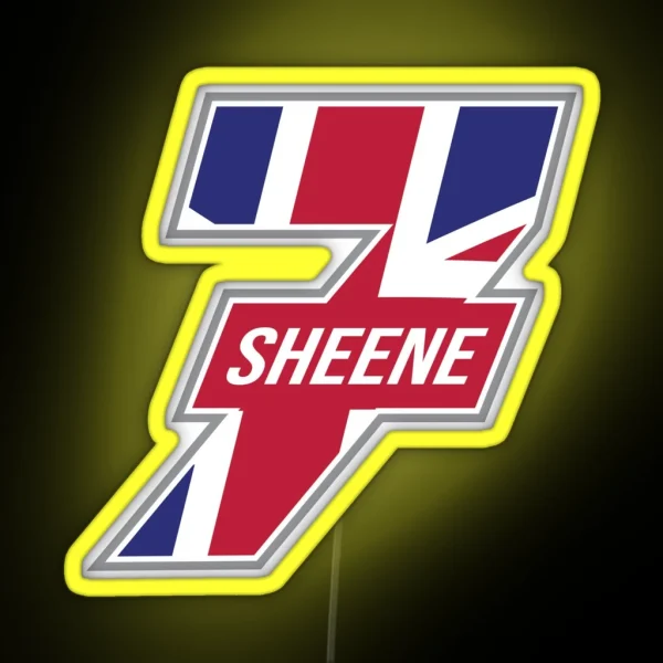 Barry Sheene 7 Motorbike Motorcycle Reider RGB Neon Sign