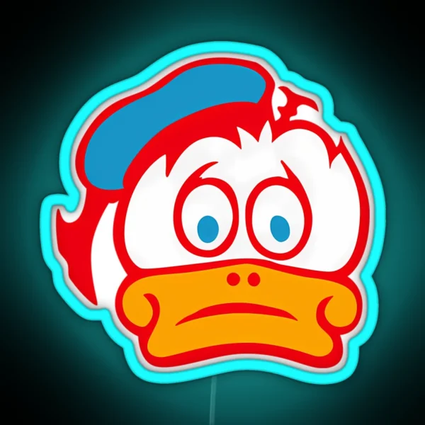 Barry Sheene Duck Logo RGB Neon Sign