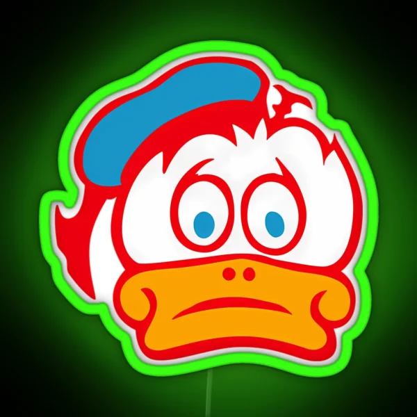 Barry Sheene Duck Logo RGB Neon Sign