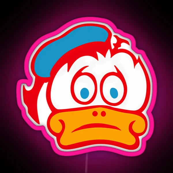 Barry Sheene Duck Logo RGB Neon Sign