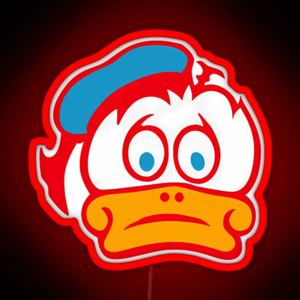 Barry Sheene Duck Logo RGB Neon Sign