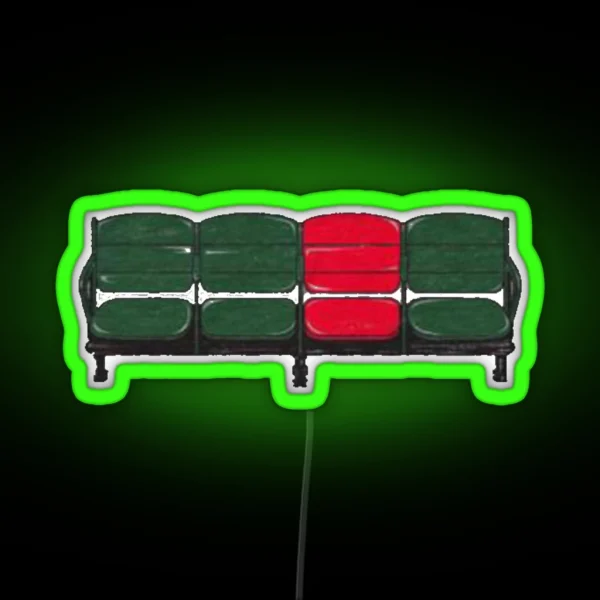 Baseball Art The Lone Red Seat Fenway Park RGB Neon Sign