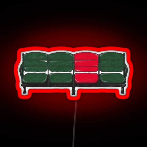 Baseball Art The Lone Red Seat Fenway Park RGB Neon Sign