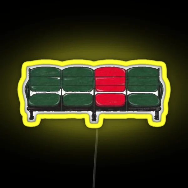 Baseball Art The Lone Red Seat Fenway Park RGB Neon Sign