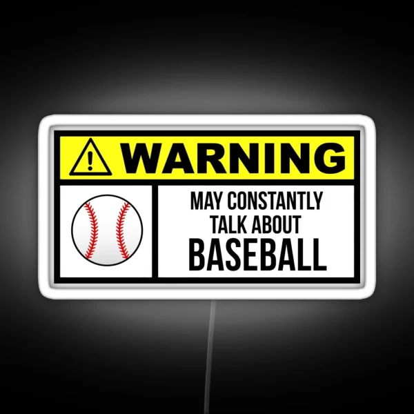 Baseball Sayings RGB Neon Sign